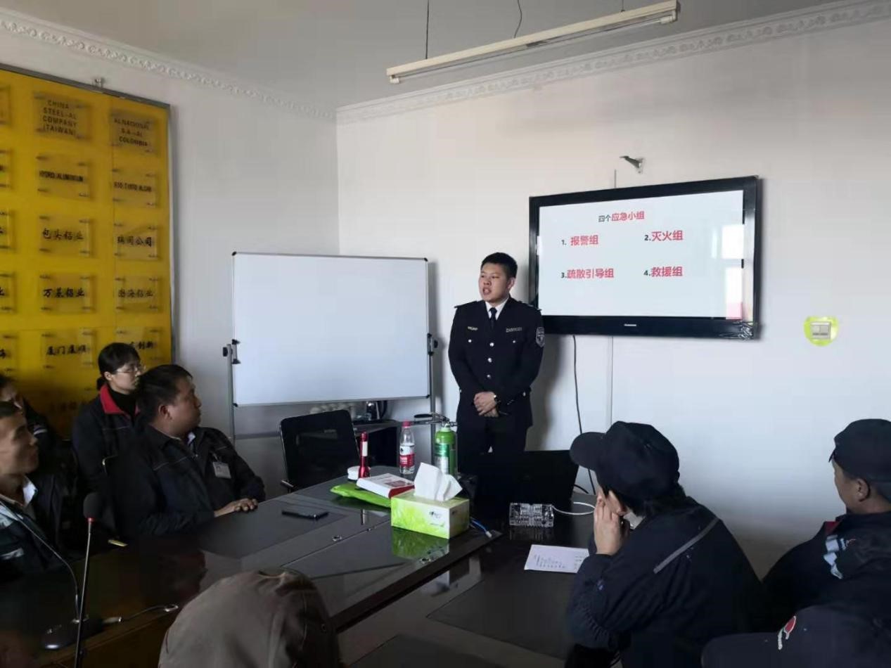 Dongsheng organizes the fire fighting training in winter 2019